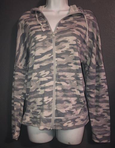 Xersion Womens Camo Fall Full zip Sweatshirt Hoodie size Medium