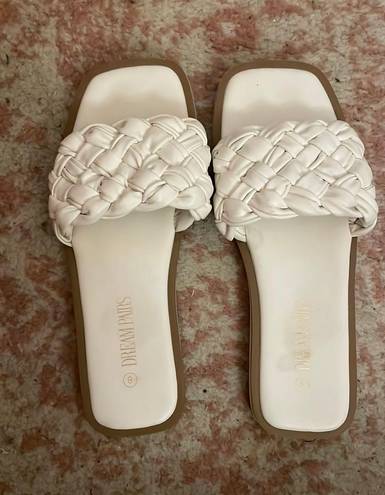 White sandals Size 8