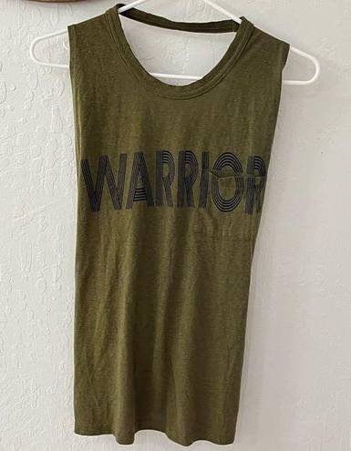 Free People Movement  Womens No Sweat Cross Green Graphic Tank Top M