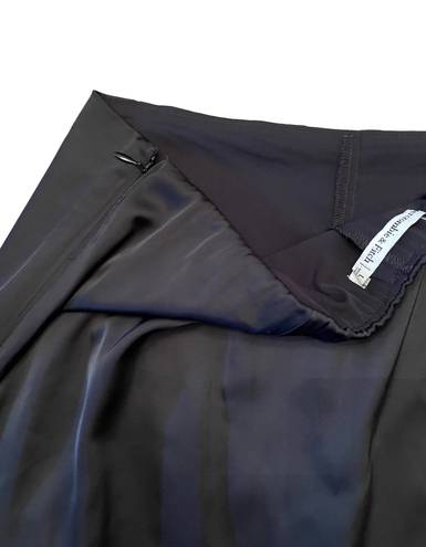 Abercrombie & Fitch Black Satin Mini Skort Size Large