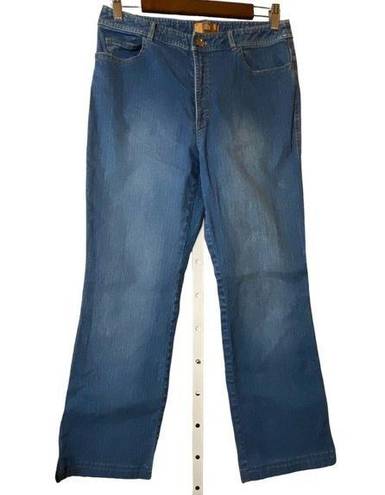 Dana Buchman ‎ Jeans Womens Blue Mid Rise Straight Medium Wash Sz 6/28