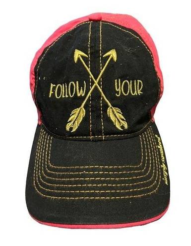 Simply Southern  Follow Your Arrow pink and black Adjustable Hat