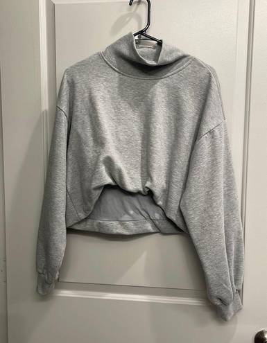 Pilcro Cropped Grey Sweatshirt