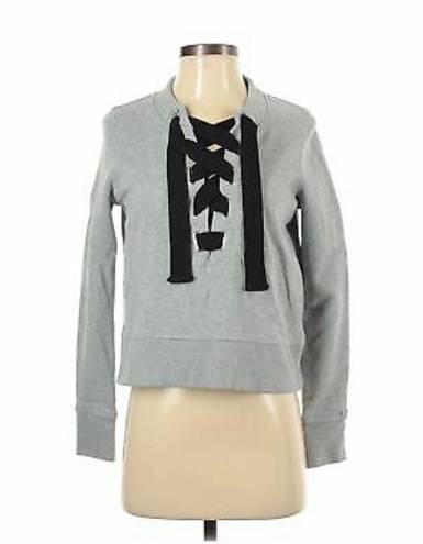 DKNY  Sport  Stylish Lace Up Crop Sweater Size Sm