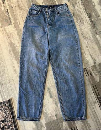 Pretty Little Thing  Blue Mom High Waisted Jeans