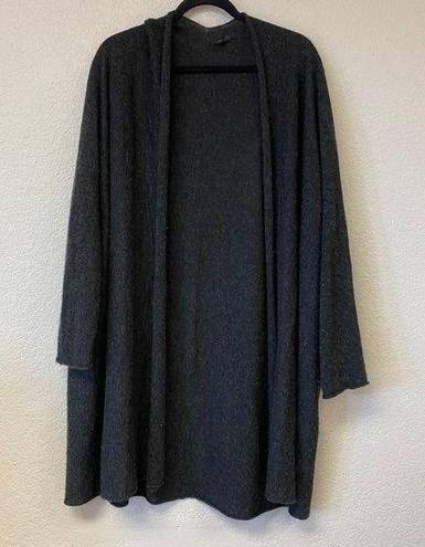 The Row  Cashmere Silk Open Front Cardigan Small Black