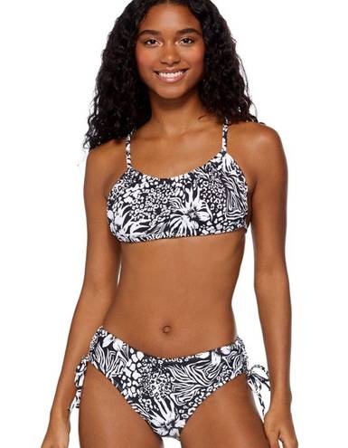 No Bo NWT  bikini Black and White Animal Hipster swimwear set bathing suit pool