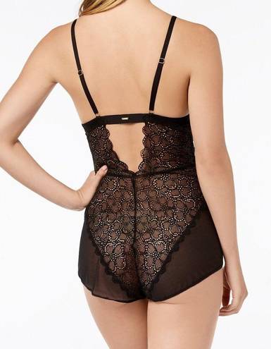 DKNY Superior Lace Romper Black DK6009  M NWT