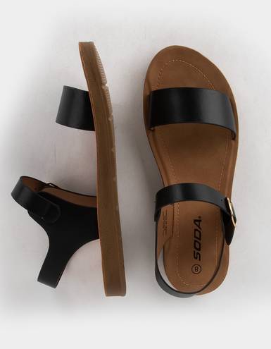 Soda Shoes Black Sandals