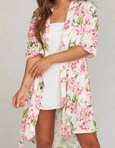 Show Me Your Mumu Show Me Your Mumy Pink Floral Light Robe One Size