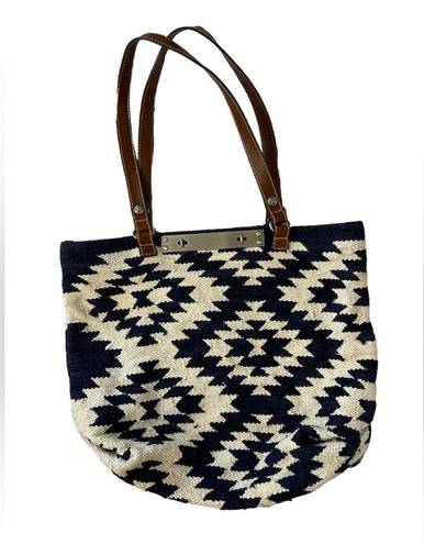 Patricia Nash  Chennai Cotton Weave Hand Loomed Southwest Large Tote