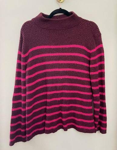 Tuckernuck  Brand Wooden Ships Mohair Blend Stripe Long Sleeve Sweater S/M