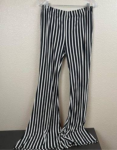 Fashionomics  Vertical Stripe Flare Bell Bottoms