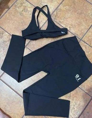 Seamless 2 Pcs Set Black Size L