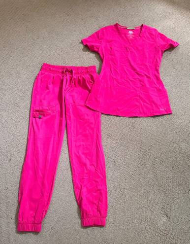 Healing Hands Hot pink  scrubs