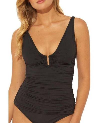 Bleu Rod Beattie New.  black tankini top. Size 10. Retails $129