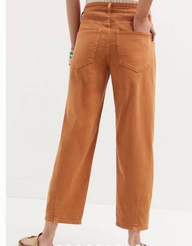 Pilcro  The Breaker Pants Barrel Jeans Copper Orange Size 31 NWT