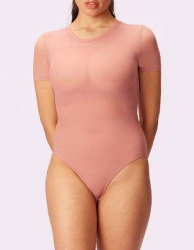 Second Skin Parade Nude Silky 2 Layers Mesh Sheer Support Breathable  Bodysuit M