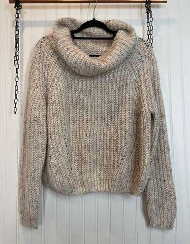 The Moon  & Madison Gray Turtle Neck Raglan Pullover Sweater Womens Size M