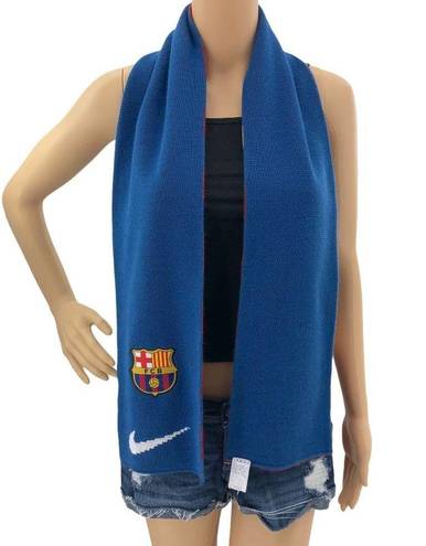 Nike  Blue Red Yellow Knit FCB Barcelona Spain Football Futbol Soccer Scarf