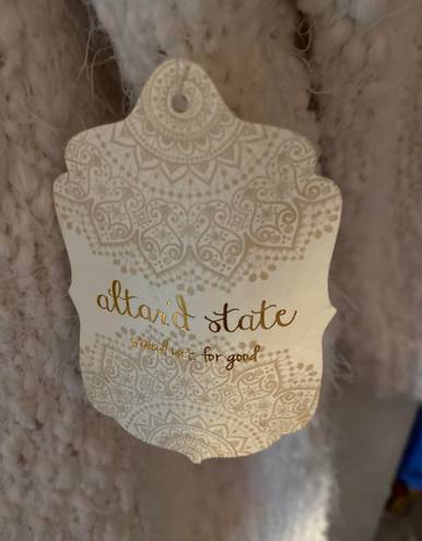 Altar'd State Ivory Cozy Fall Sweater NWT