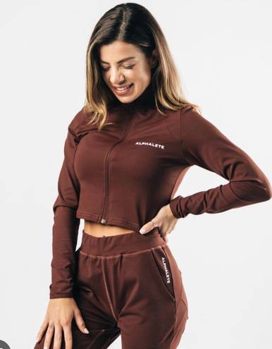 Alphalete Crop Zip Up