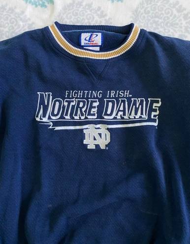 Vintage Notre Dame Sweatshirt Blue Size XL