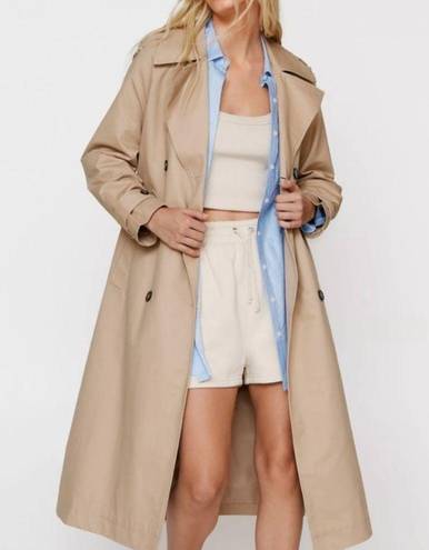 Banana Republic  | Classic Twill Trench Coat in light tan | womens small