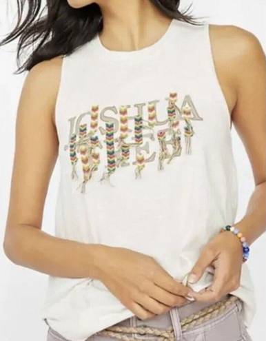 Pilcro  Anthropologie Joshua Tree Cotton Twist-Back Tank Top Size XS Embroidered