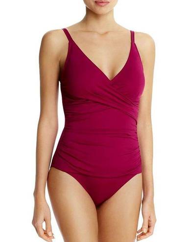 Tommy Bahama New.  Cabernet cross front swimsuit. MSRP $149. Size 10