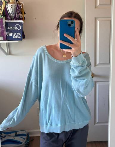 Aerie Oversized Blue Sweatshirt