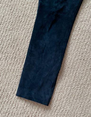 Etcetera Black Y2K Suede Straight Leg Pants