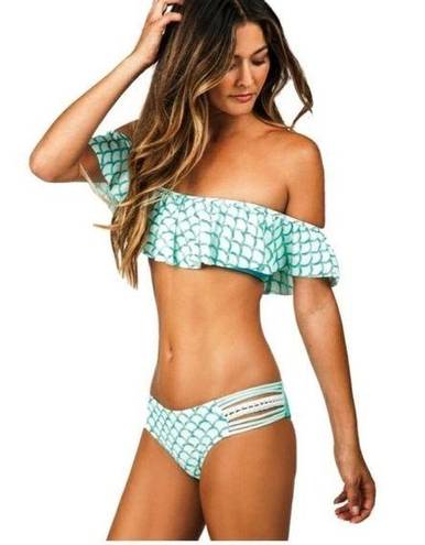 Raisin's NWT  mermaid off the shoulder bikini top size XL