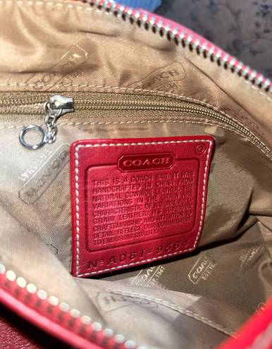 Coach Red Hobo Bag