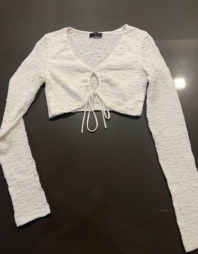 White Fox Boutique White Fox Long Sleeve Crop Top