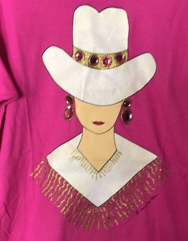 Fruit of the Loom The Girl From Ipanema Tee: RARE 1980s Vintage Unisex Western Cowgirl Jeweled top