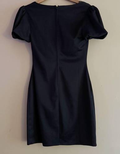 Francesca's NWT  Black Puff Sleeve Mini Dress