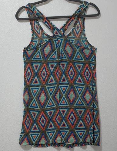 Rubbish  Tribal Multi Color Print Tank Top