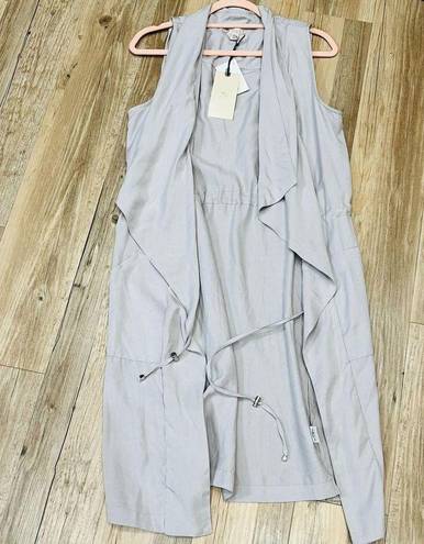 Eliane Rose NWT  Women’s Waterfall Open Front Cardigan Duster Tencel Gray Size XS