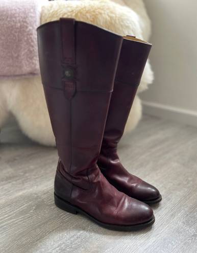 Frye Burgundy Leather  Boots