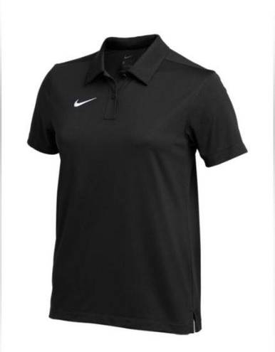 Nike NWT  Black Dry Franchise Football Polo Shirt Size Medium