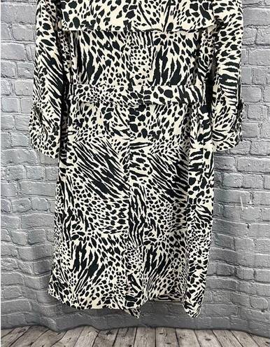 Hudson Sergio  x Target  Zebra  Print Trench Coat  Size 4X