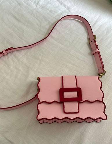 Charles and Keith Pink Wavy Purse