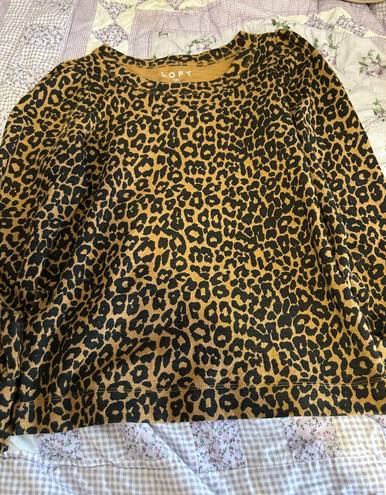 The Loft  Long Sleeve Leopard Shirt 