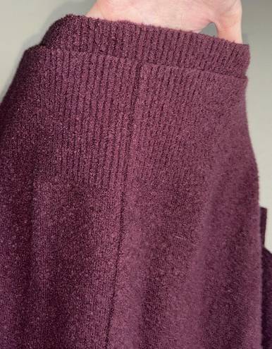 Lou & grey burgundy oversized pullover poncho sweater