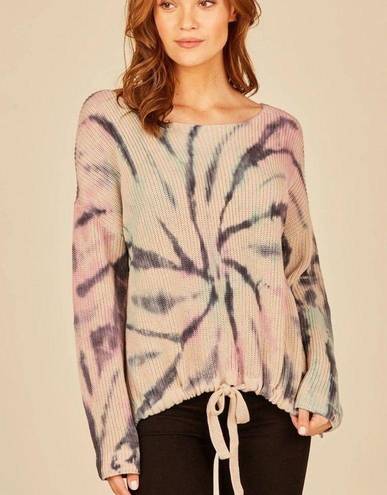 Vintage Havana  Winter Pastel Swirl Tie Dye Sweater