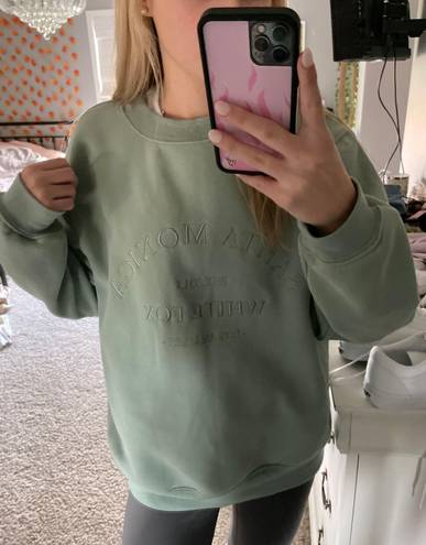 White Fox Boutique Oversized Sage Sweater