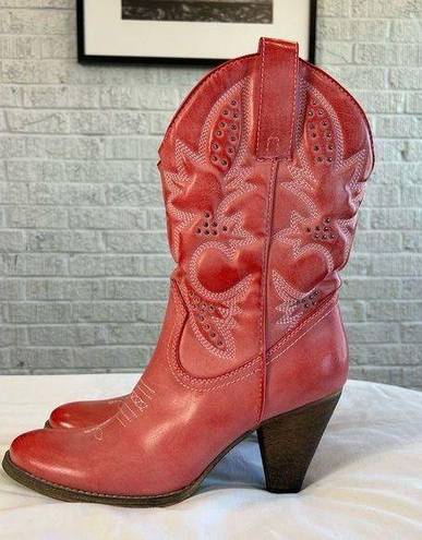 sbicca Of California Women's NWT Cowgirl Boots 10 Heeled Pink