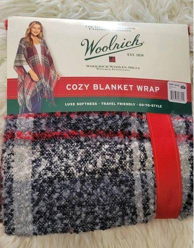 Woolrich  Cozy Blanket Wrap OSFM Plaid Luxe Softness New