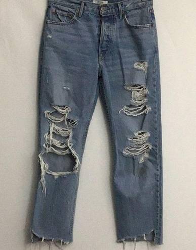 GRLFRND  Helena High-Rise Straight Crop Jean Size 27 Excellent Condition